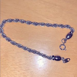 VINTAGE TRIFARI SILVER ROPE BRACELET